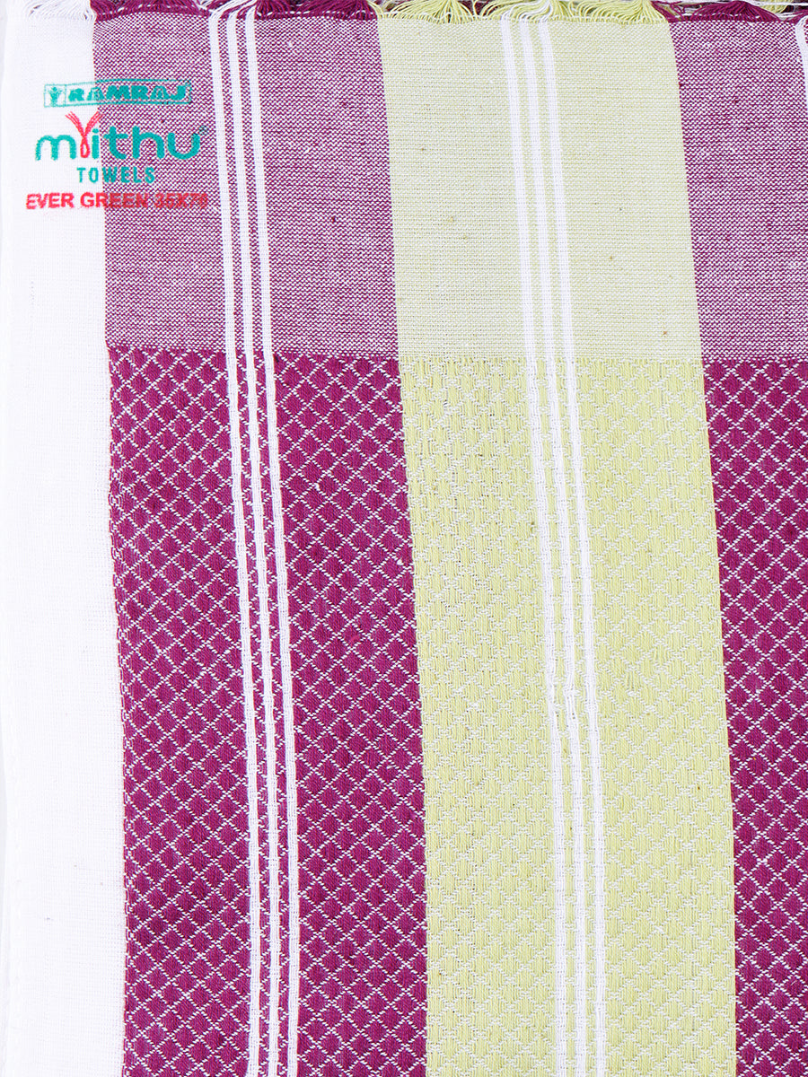 Evergreen Special Checked Bath Towel Colour-Zoom view