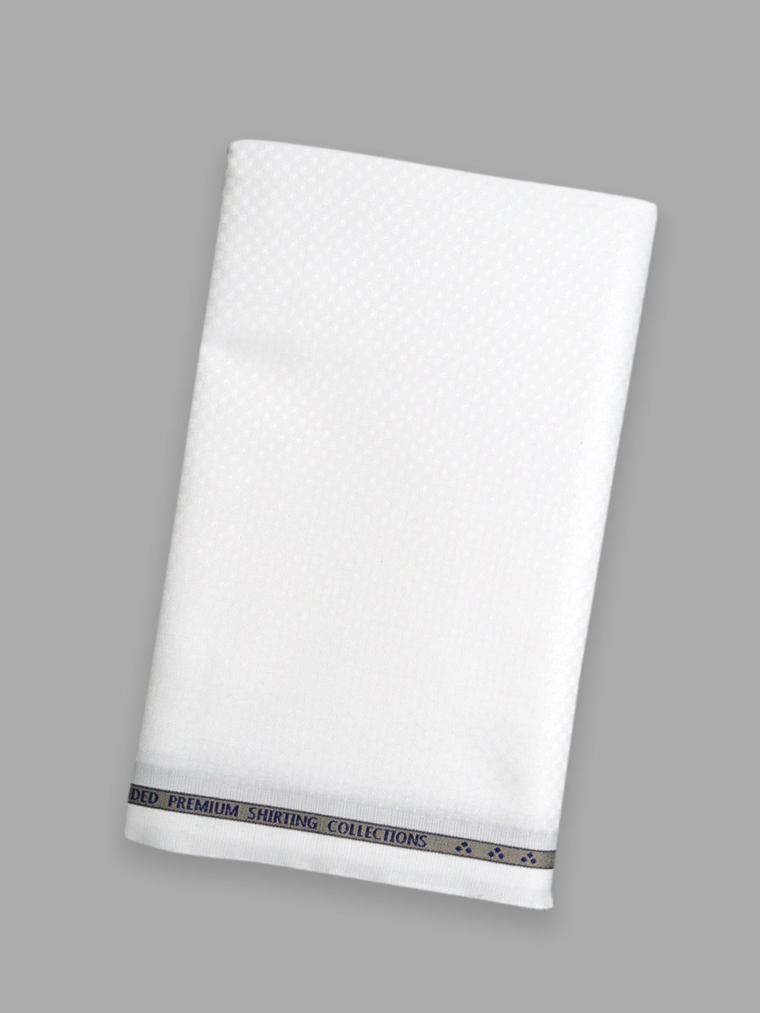 Men 100% Giza Cotton Self Design White Shirt Fabric Mosco Dobby C34