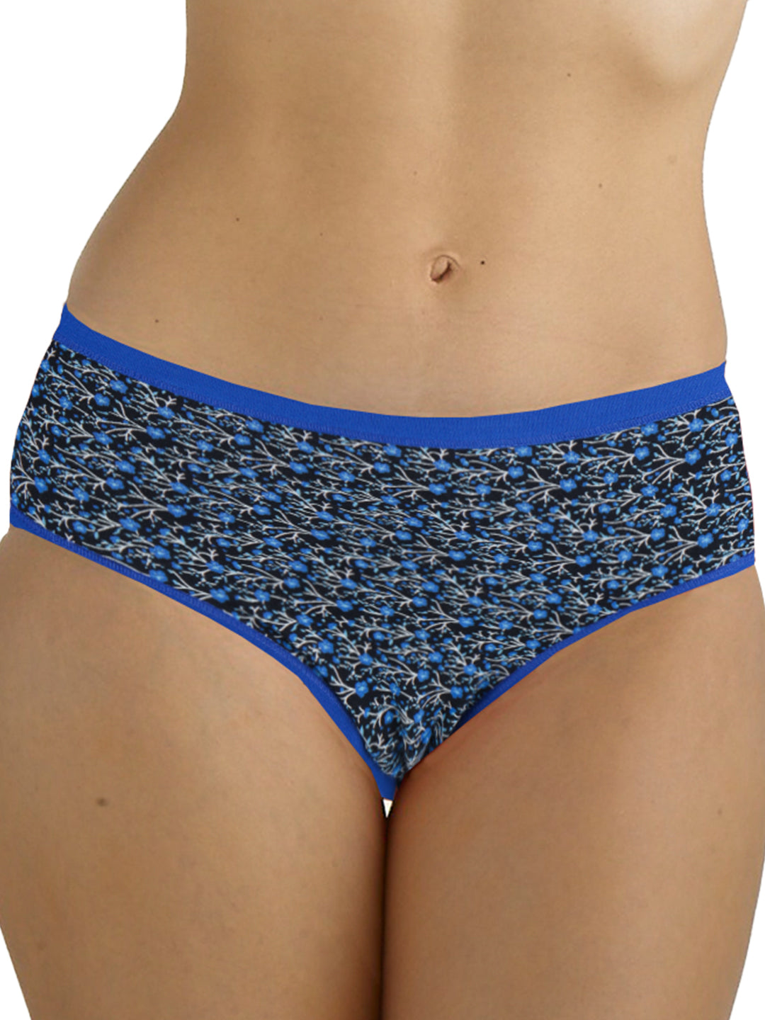 Women 100% Combed Cotton Assorted Printed Panties Oviya (Pack of 3)