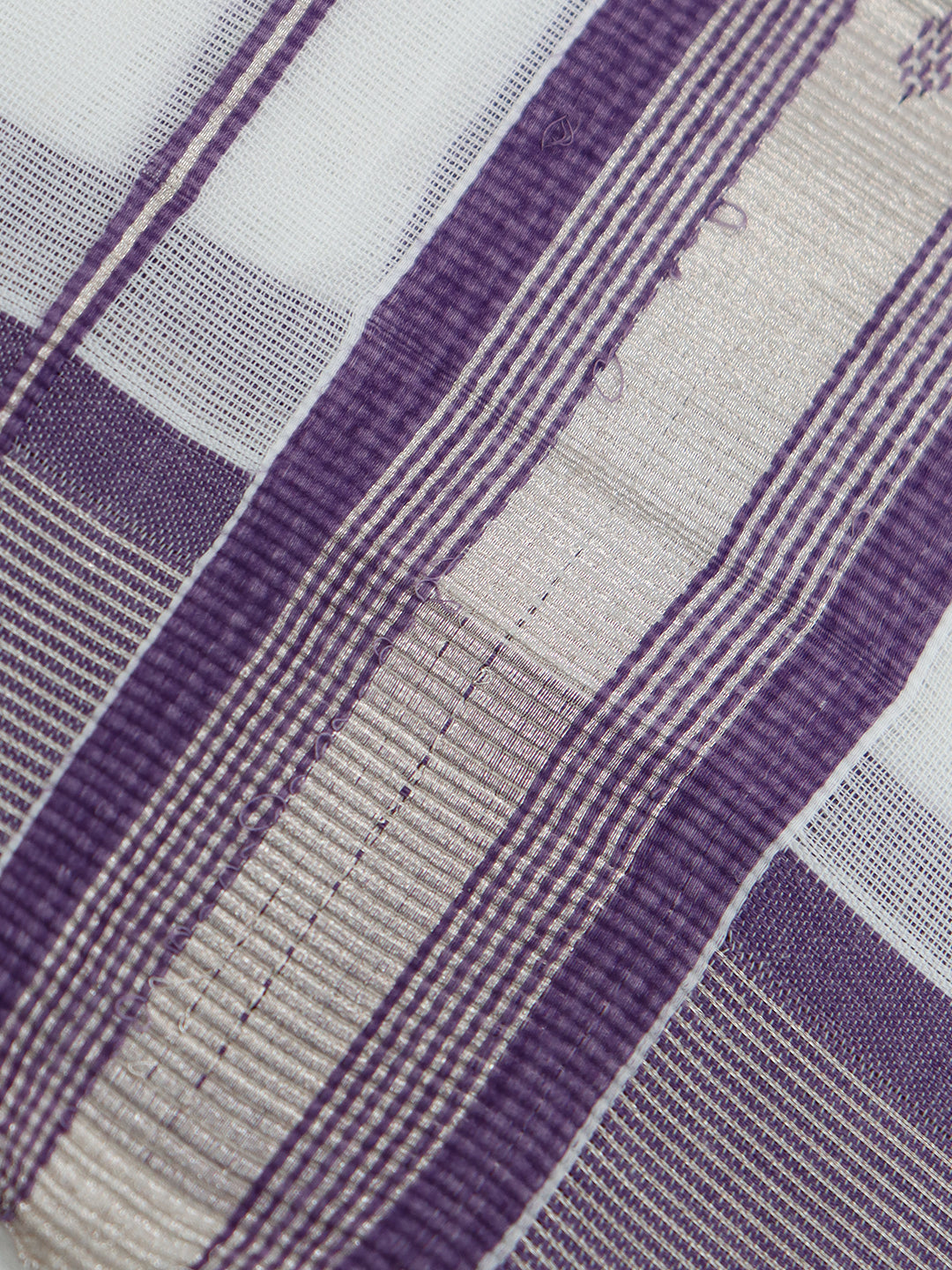 Men Premium Handloom White Dhoti with Fancy Jari Border HLM103