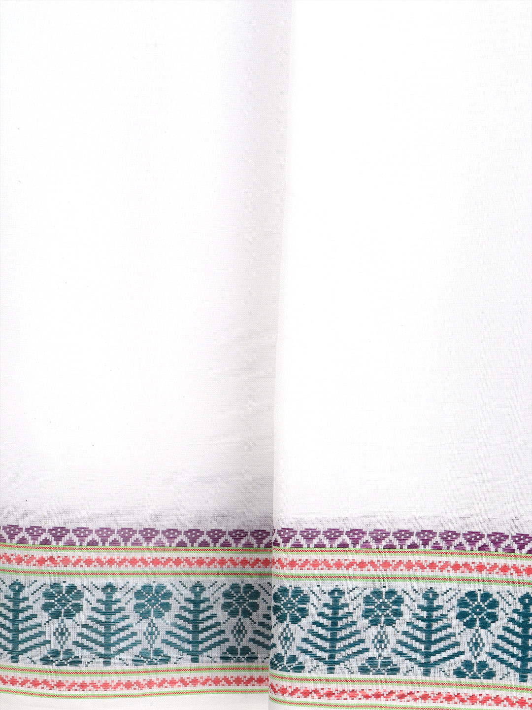 Men Cotton Green Fancy Border Panchakacham with Angavasthram Srirasthu(9+5) SR45