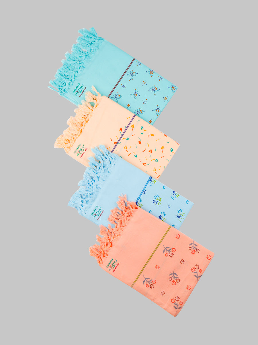 Relaxer Colour Print Bath Towels-All colour view