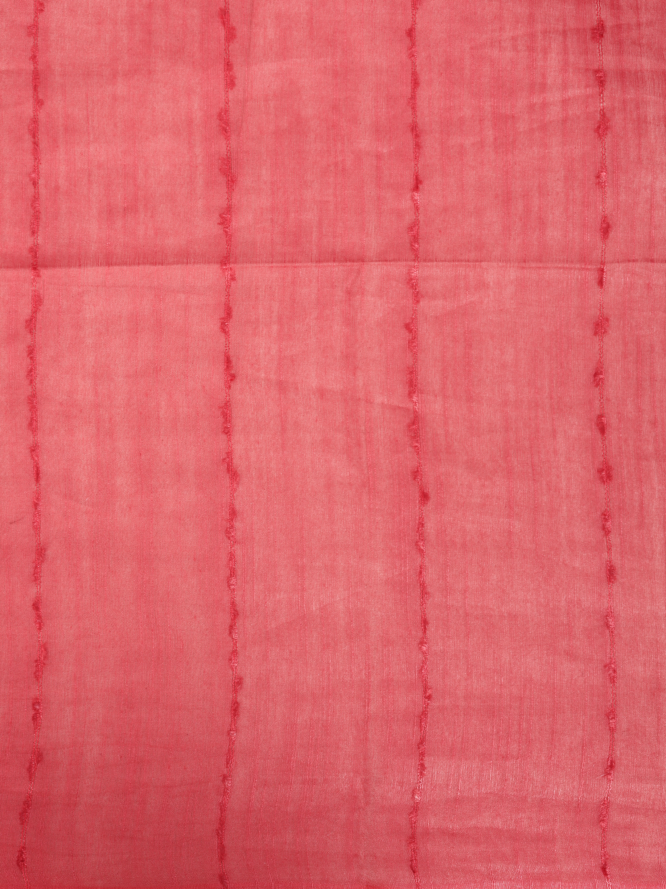 Women Red Semi Tussar Saree ST354