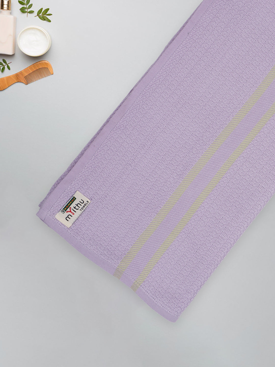 100% Cotton Self Designed Bath Towel Lavender Magnus MCB06