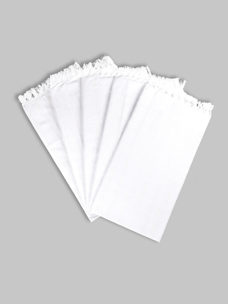 Cotton Plain Bath Towel Flora White-View two