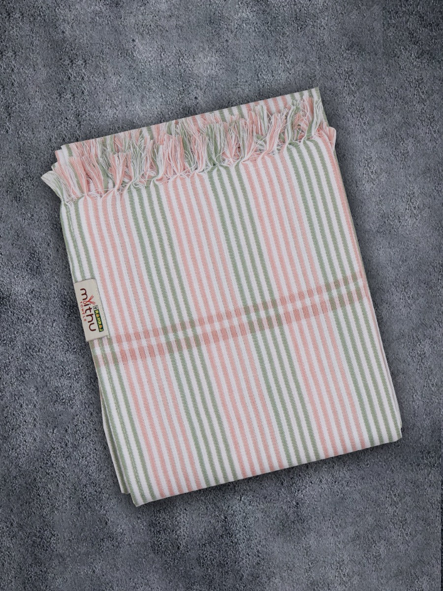 100% Cotton Striped Family Bath Towel Signature 1109 (Pack of 5)