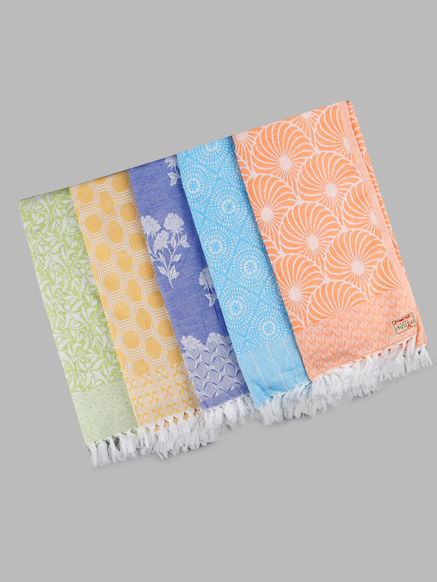 Cotton Colour Bath Towel Jakkard-Mix