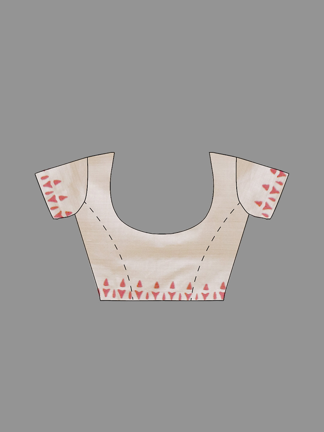 Women Red Cotton Saree with Double Blouse PCS212