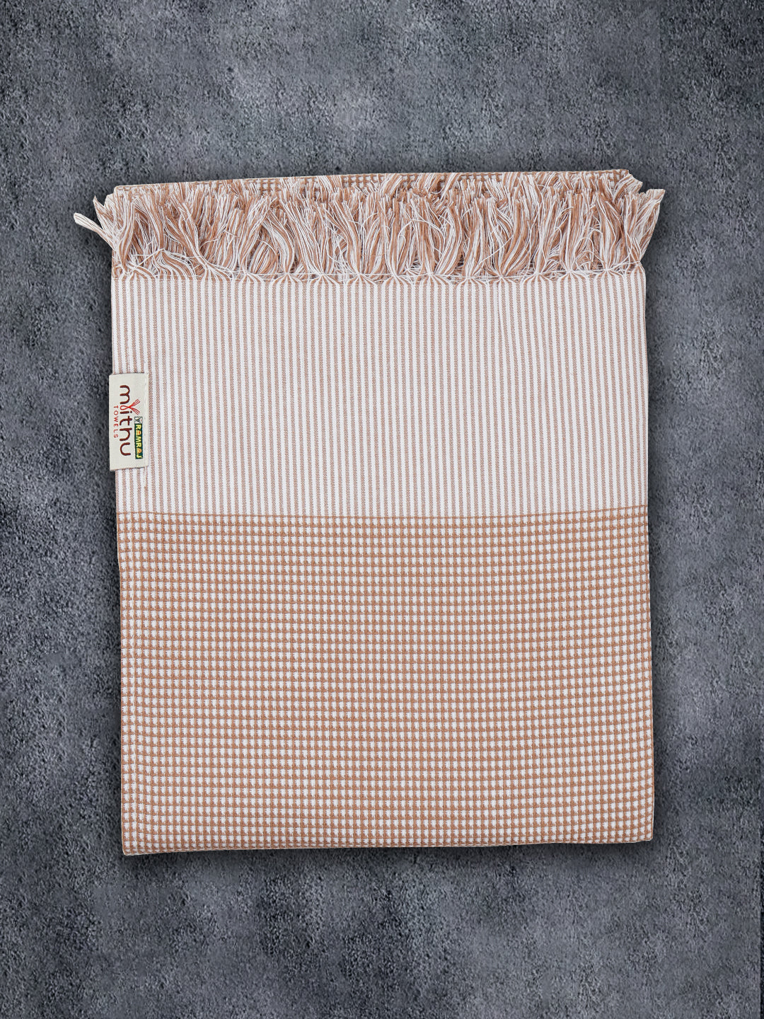 Premium Soft Feel Checked Bath Towel Family 1104 (Pack of 5)