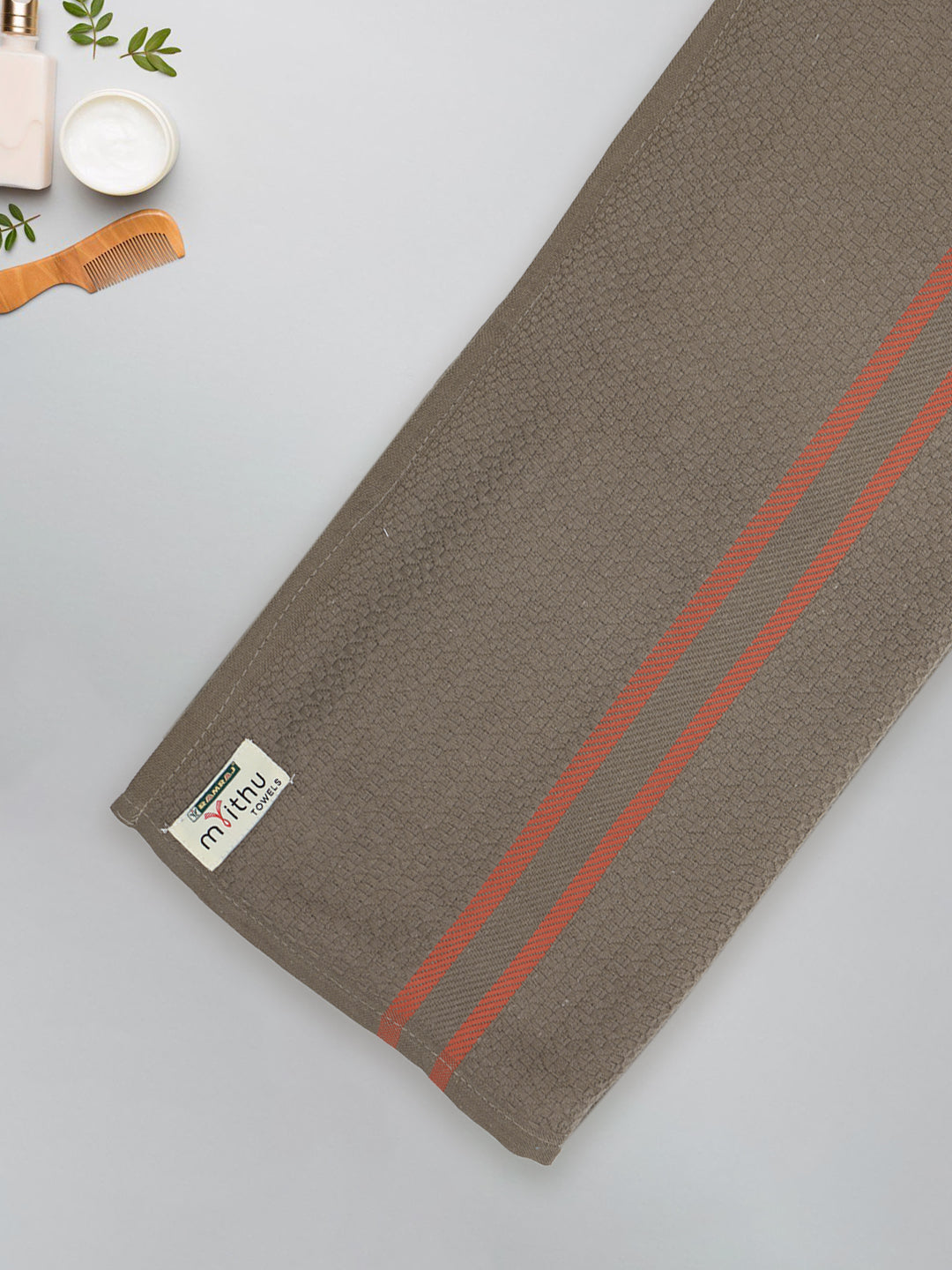 100% Cotton Self Designed Bath Towel Dark Green Magnus MCB02