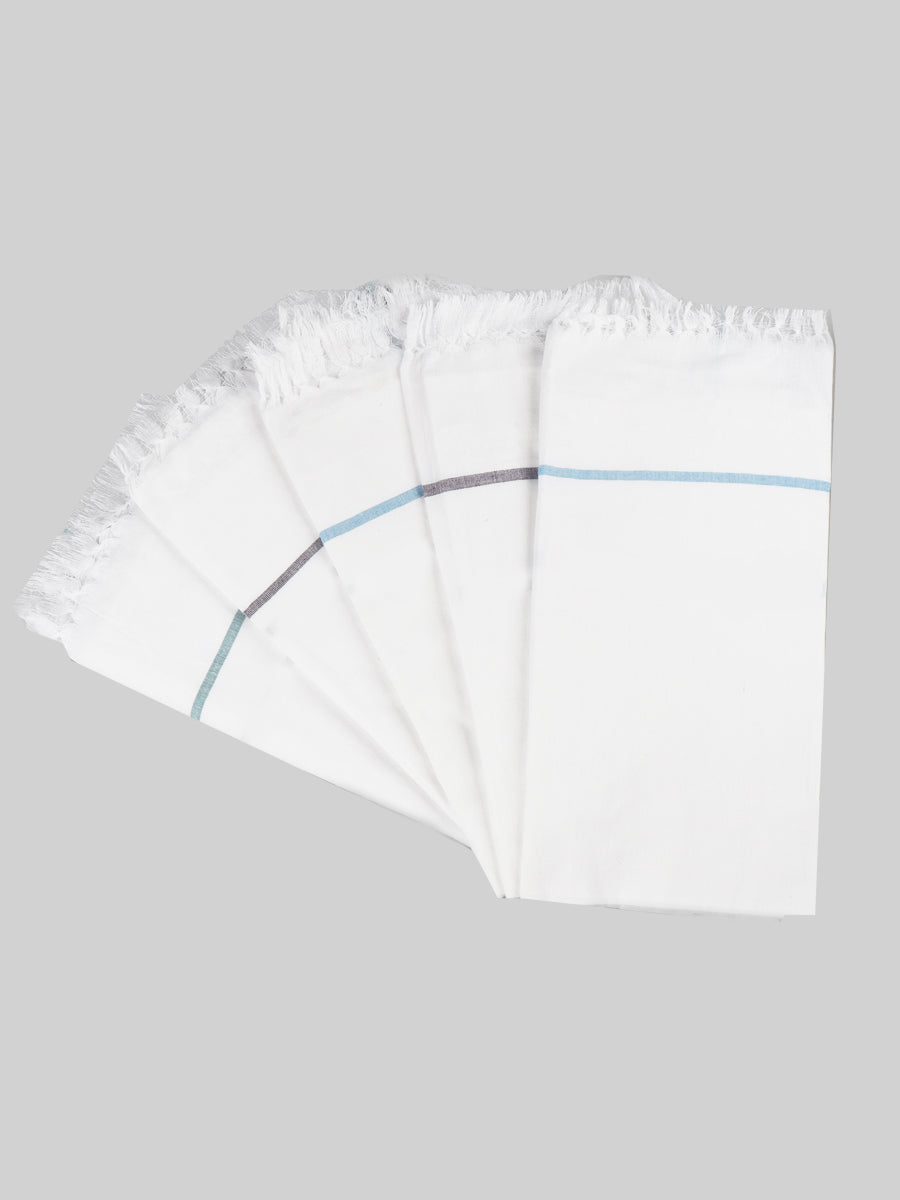 Regular White Bath Towel (2 PCs Pack)-Mix view