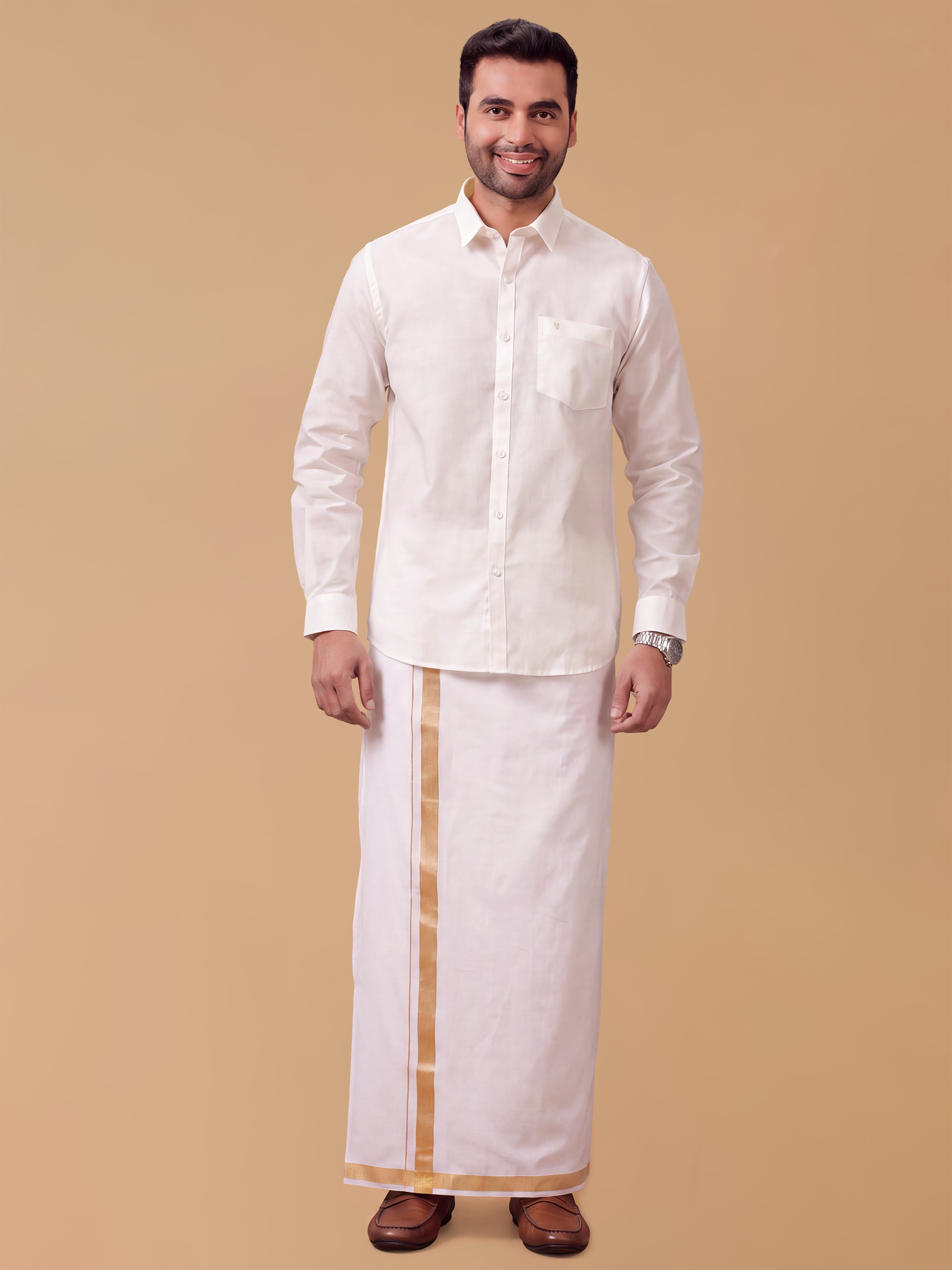 Cotton Rich Off White Regular Fit Shirt T3 CV6