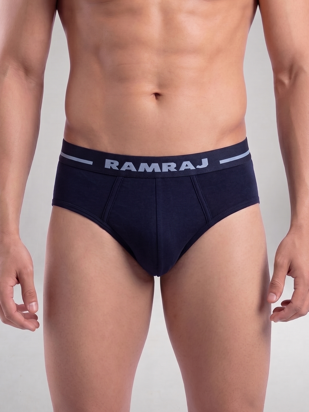 Combed Cotton Assorted Colour Outer Elastic Brief Plus Size Suriya (Pack of 2)