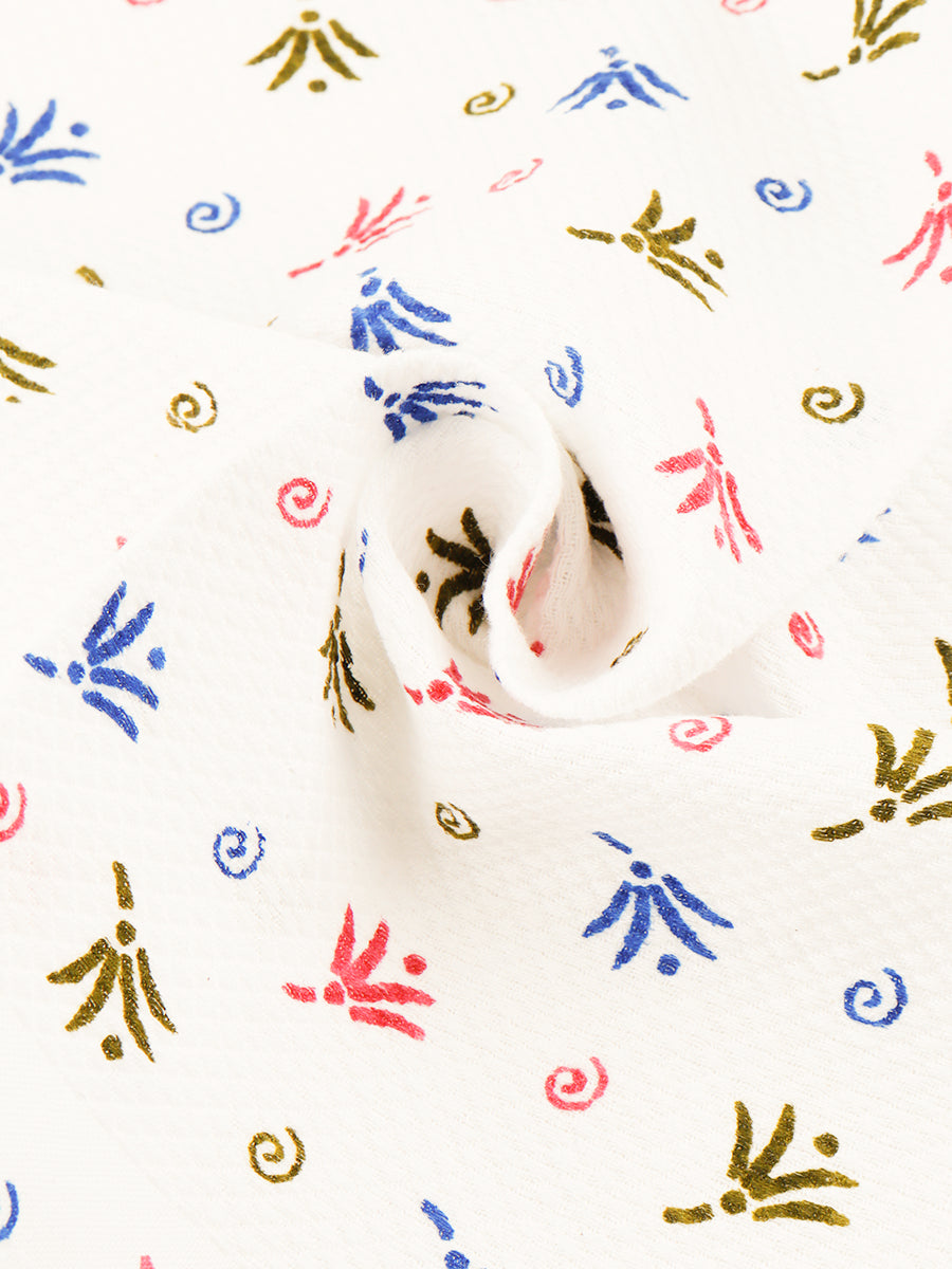 Cool Touch Napkin Print Cotton Towel (4 PCs Pack)-Zoom view