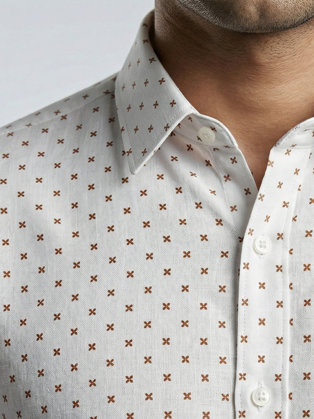 Men Cotton Rich Printed Shirt T66 APT9