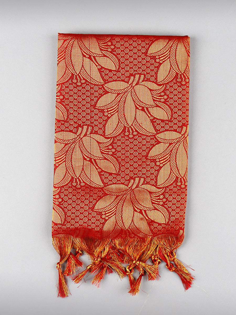 Jari Shawl/Ponnadai 001-Maroon