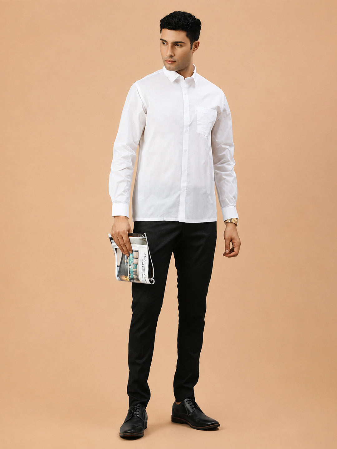 Mono Cotton White Shirt – Nanow Premium