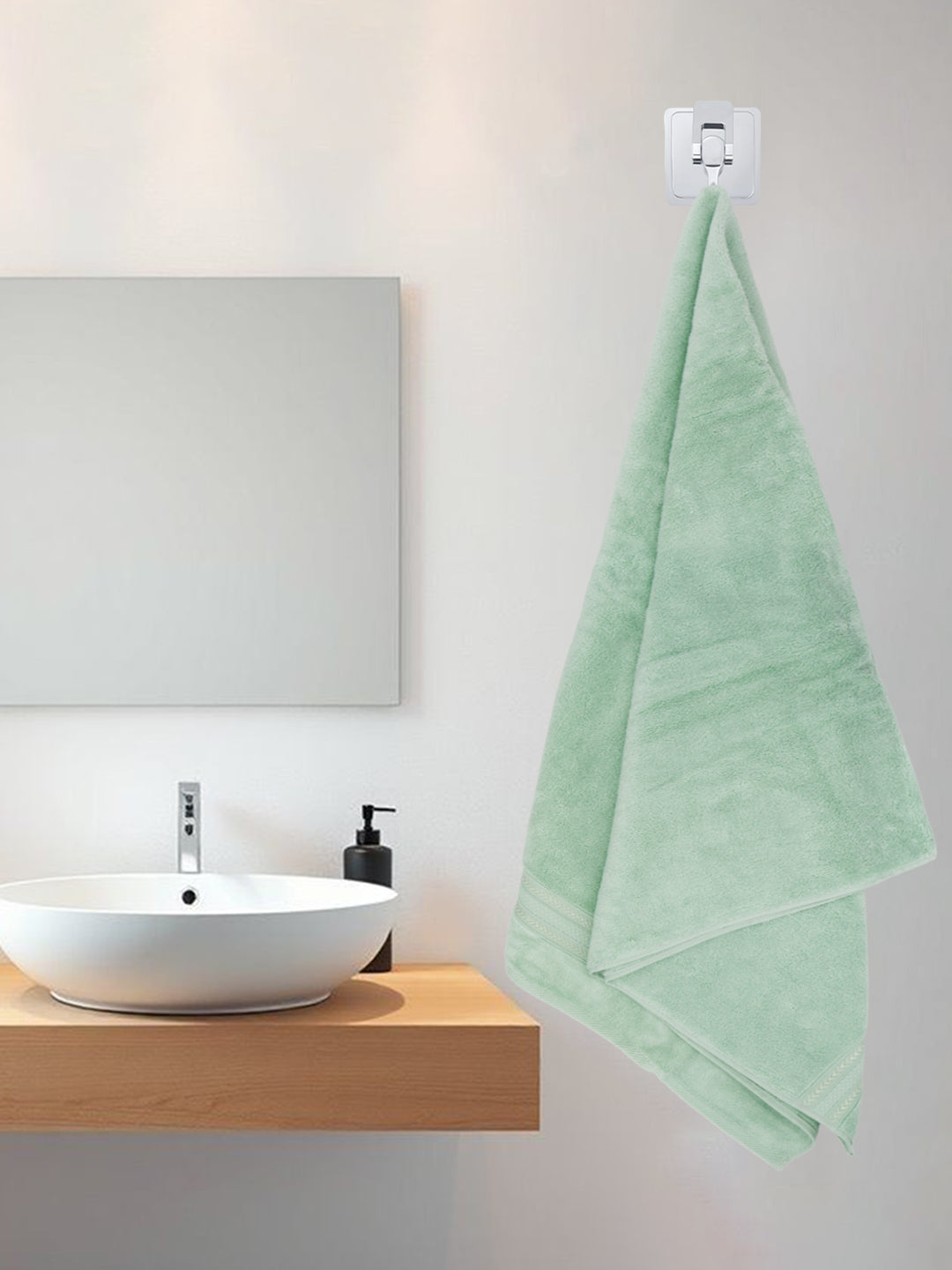 Luxury Bath Zero Twist Terry Towel Mint Green - 0.75m*1.50m