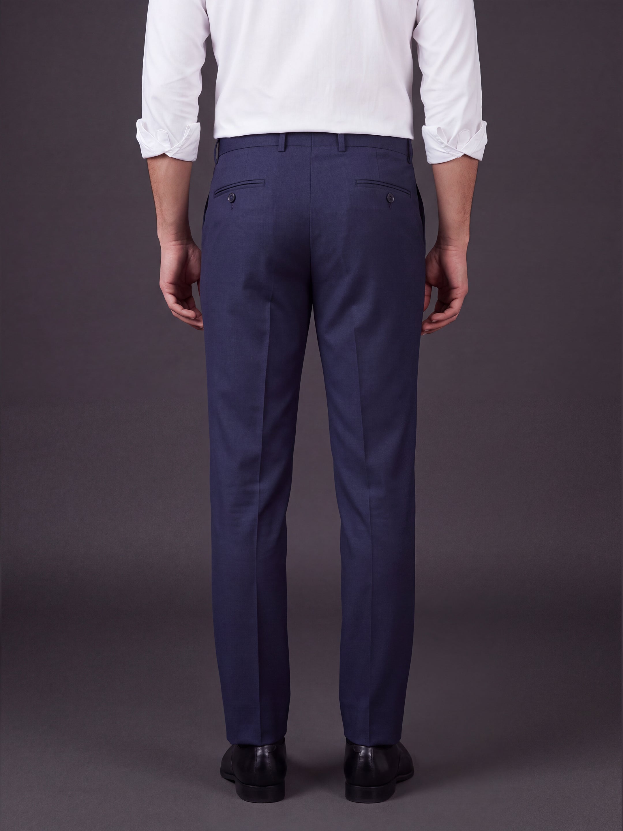 Prima Club Cotton Poly Viscose Stretchable Waistband Dark Blue Pants