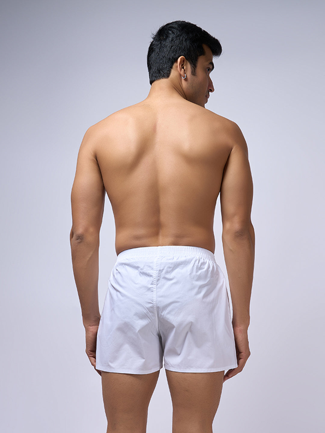 Men Woven White Boxers Ever Free ( Pack of 2)
