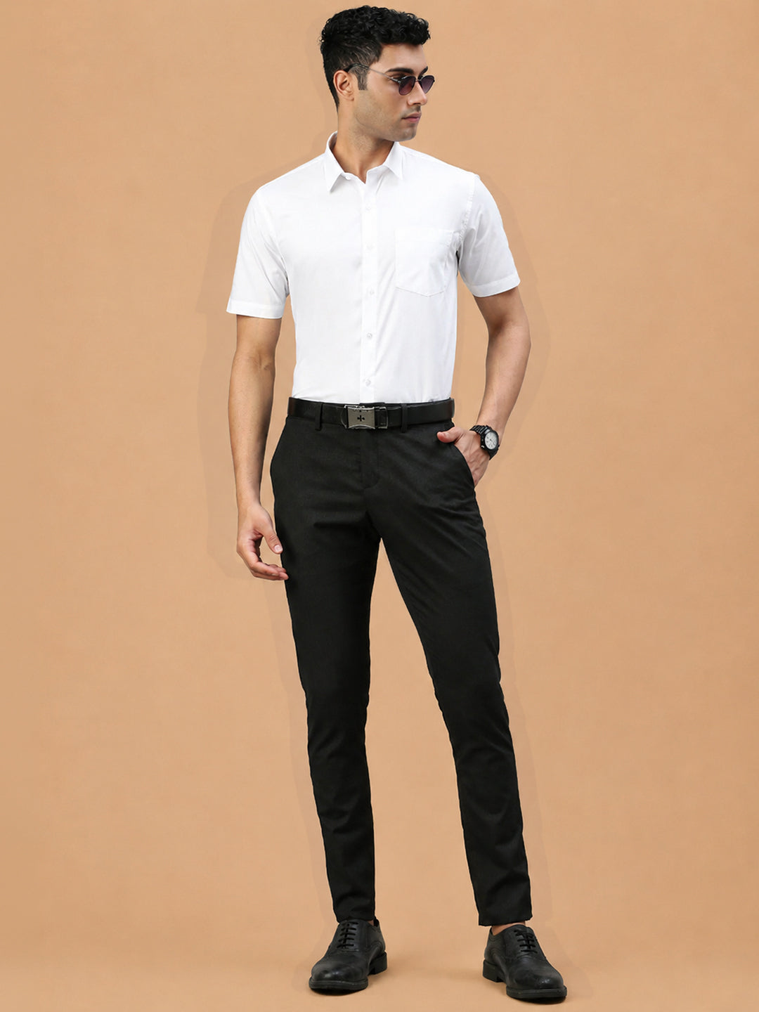 100% Cotton White Shirt – Pure Cotton | Prestigious Fit