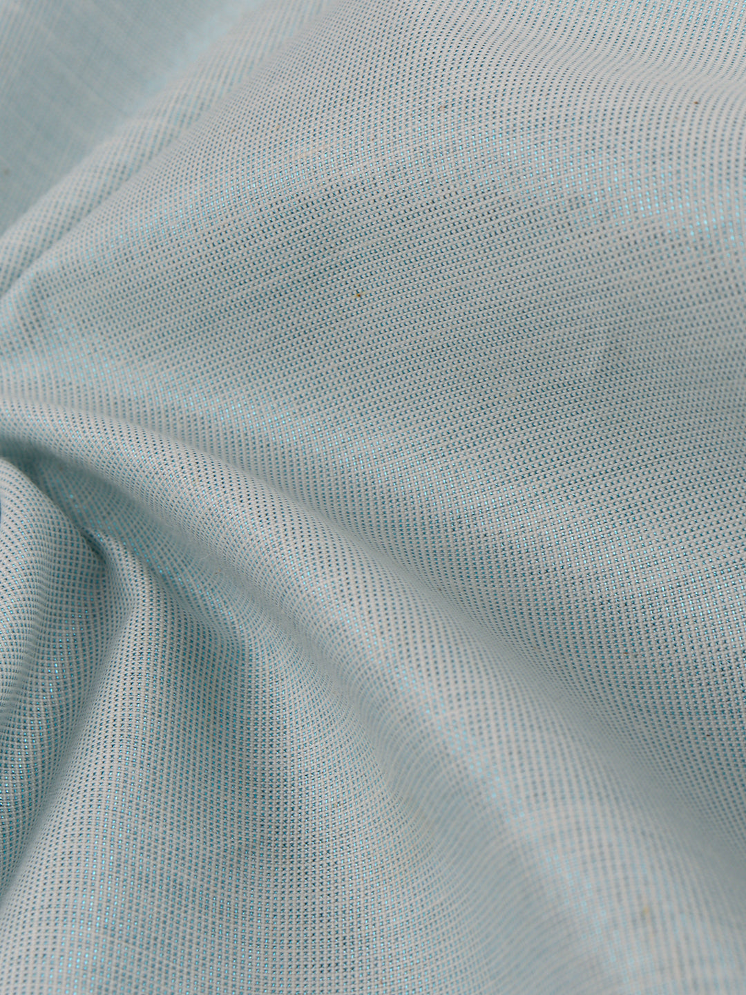 Men Tissue Cyan Dhoti & Shirt Fabric Celebrity Set