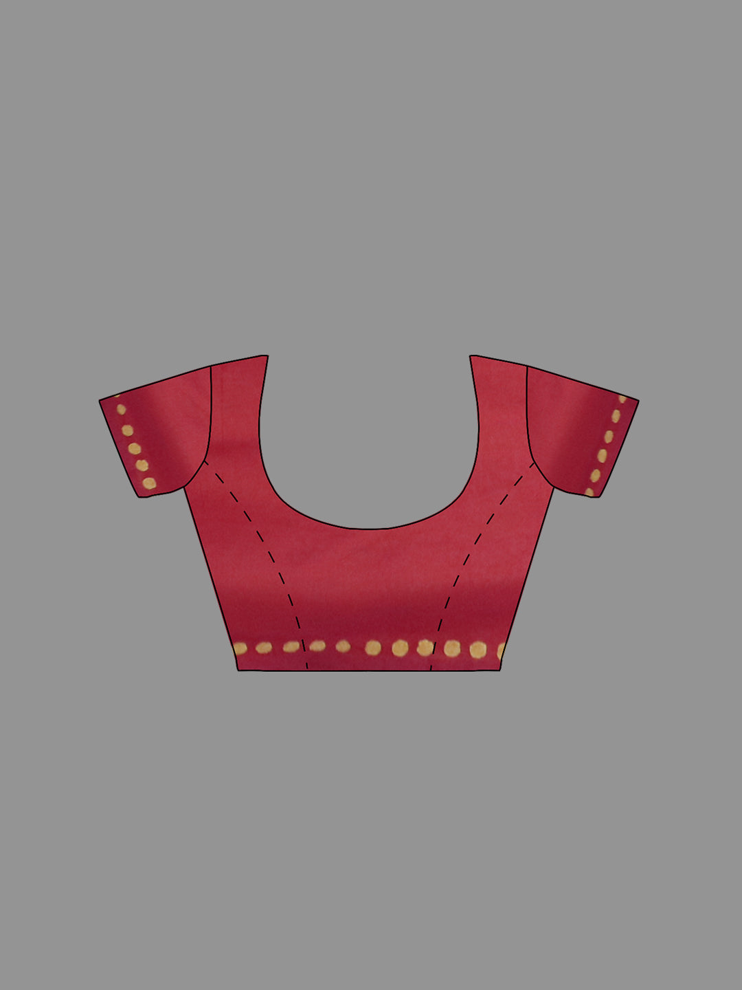 Women Dark Orange Cotton Saree with Double Blouse PCS211