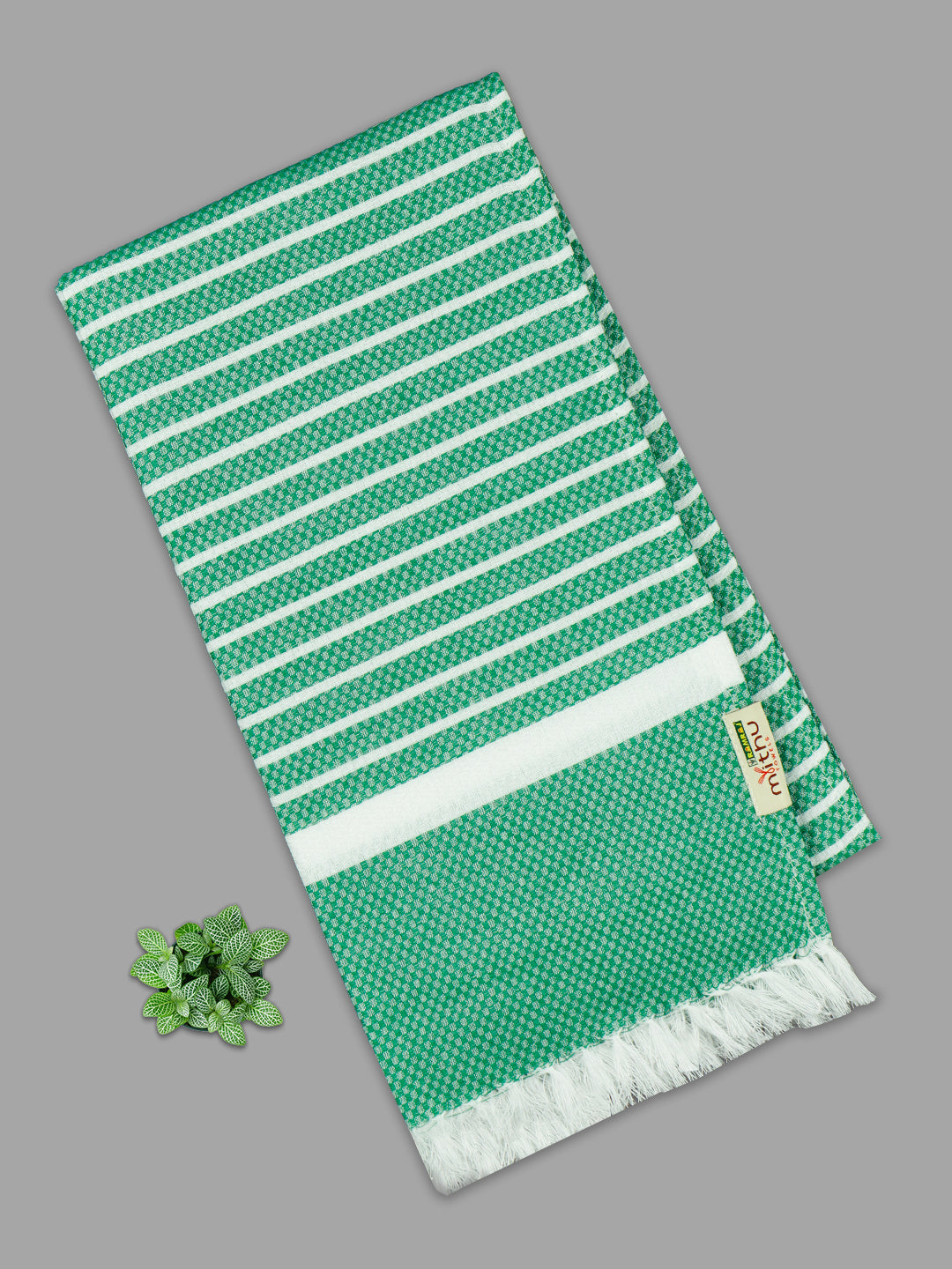 100% Cotton Self Designed Family Bath Towel Signature 1123 (Pack of 5)