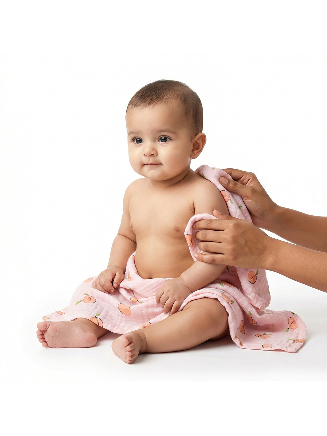 Premium Soft Baby Bath Towel (Pack of 3) Gentle & Quick Absorbing Cotton | 0.75m x 1.42m