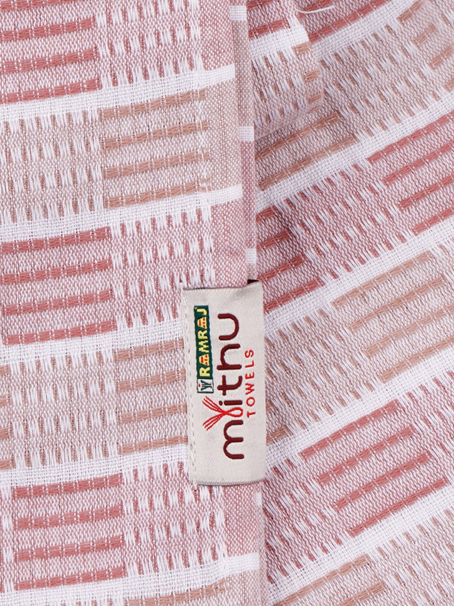 100% Cotton Checked Bath Towel Signature Pack of 3 1108
