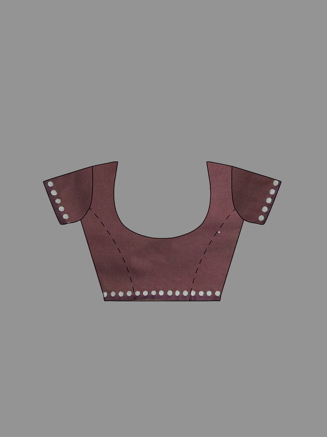 Women Maroon Cotton Saree with Double Blouse PCS208