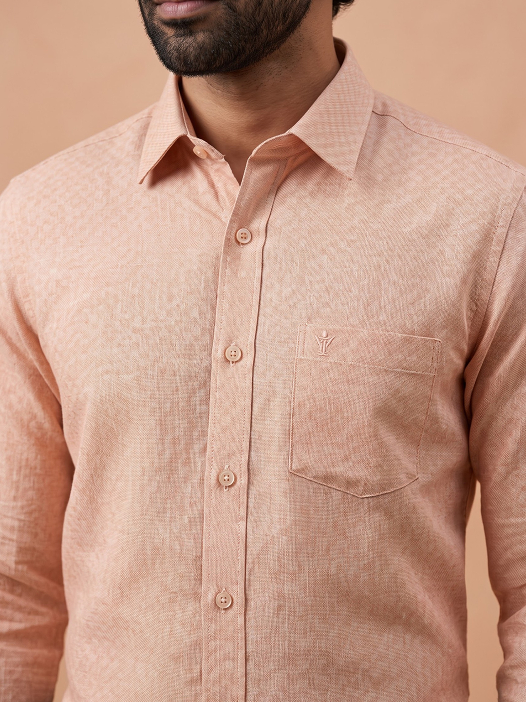 Tissue Copper Jacquard Shirt, Dhoti & Towel (3-in-1)Set | CD12