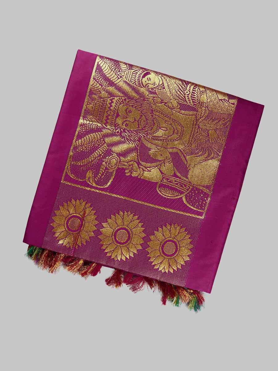 Ponnadai/Jari Shawl 508-Pattern view