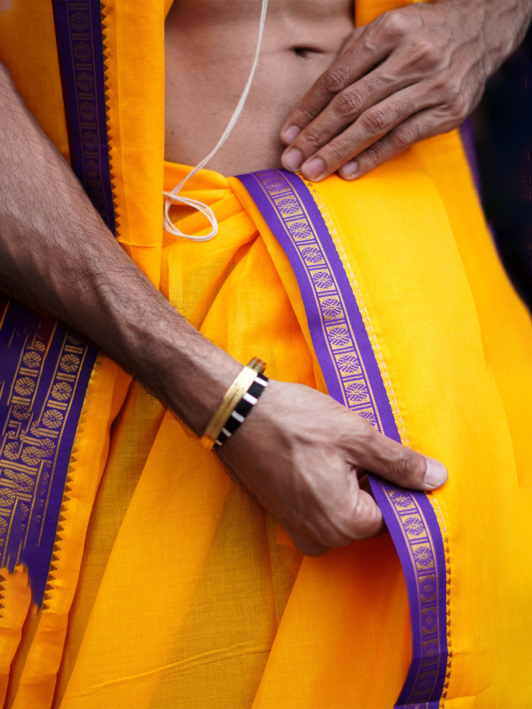 Men Panchakacham with Angavasthram Mango (9+5) Shreeman Pet