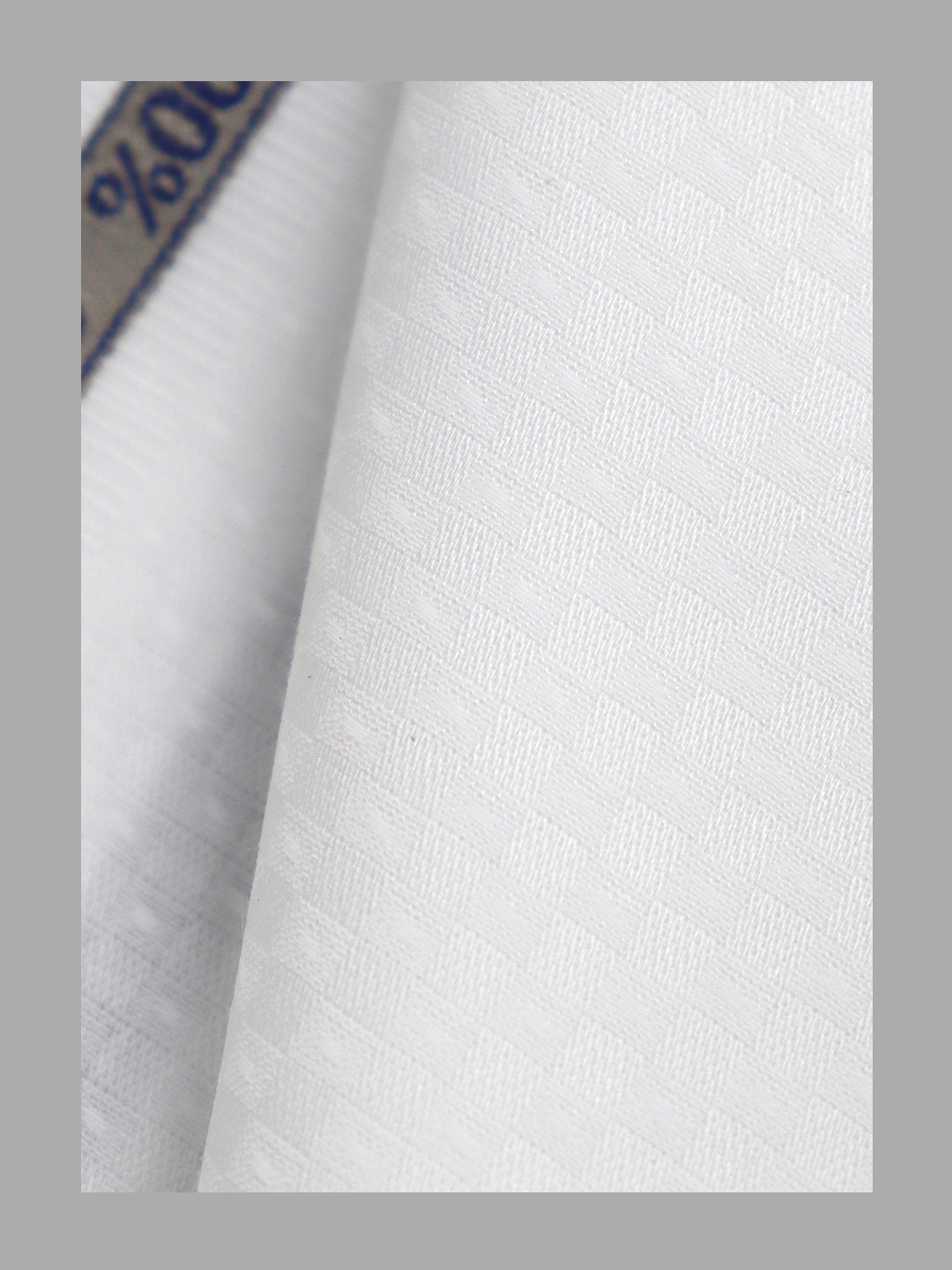 Men 100% Giza Cotton Self Design White Shirt Fabric Mosco Dobby C34