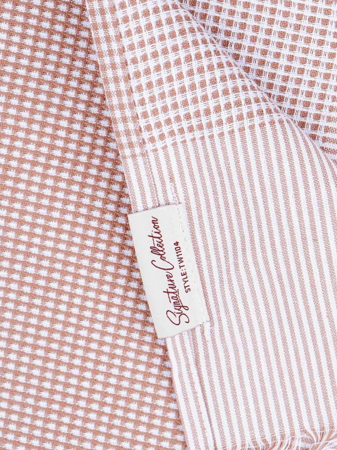 Premium Soft Feel Checked Bath Towel Family 1104 (Pack of 5)