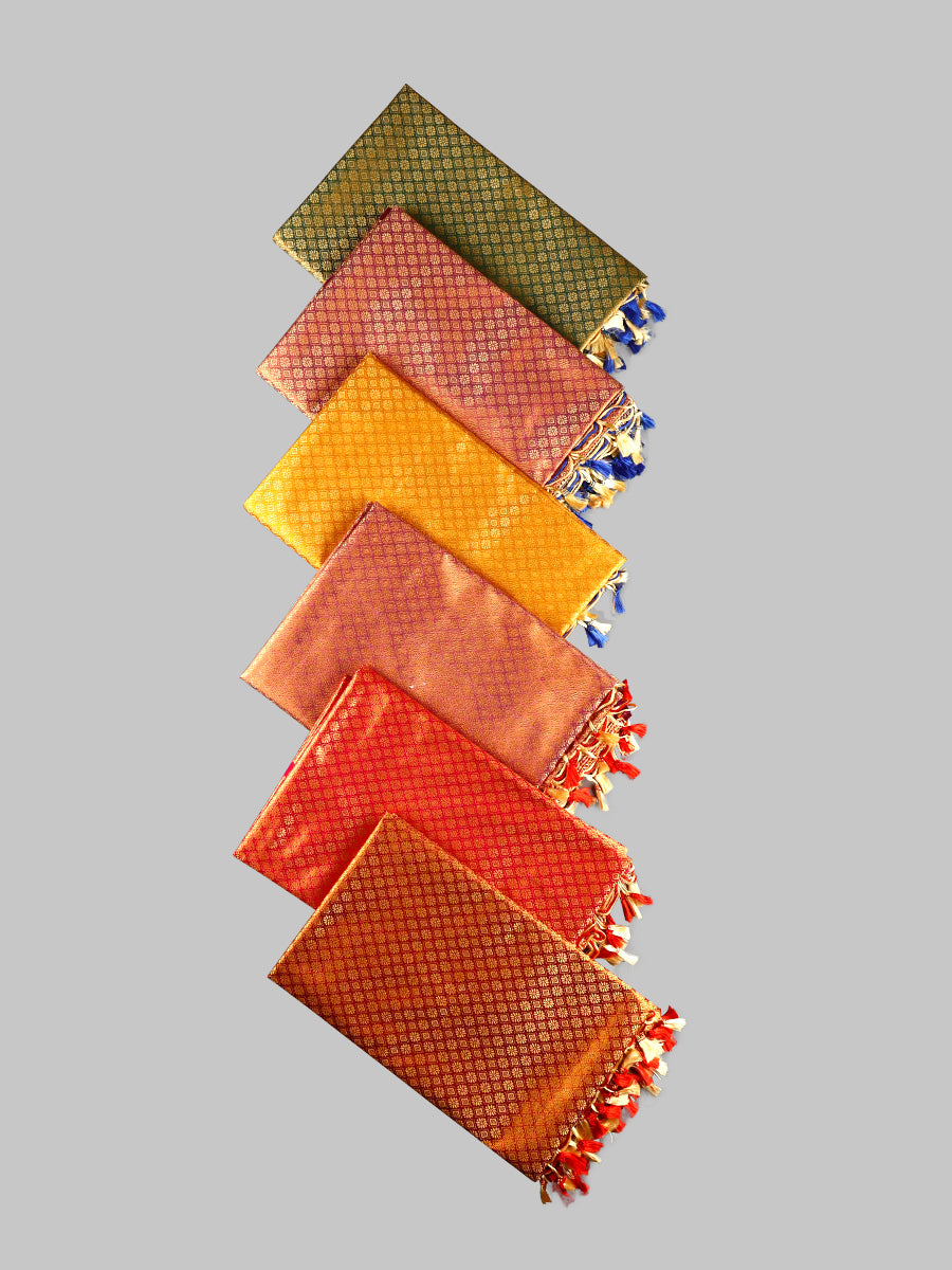 Ponnadai/Jari Shawl 508-Mix colour view