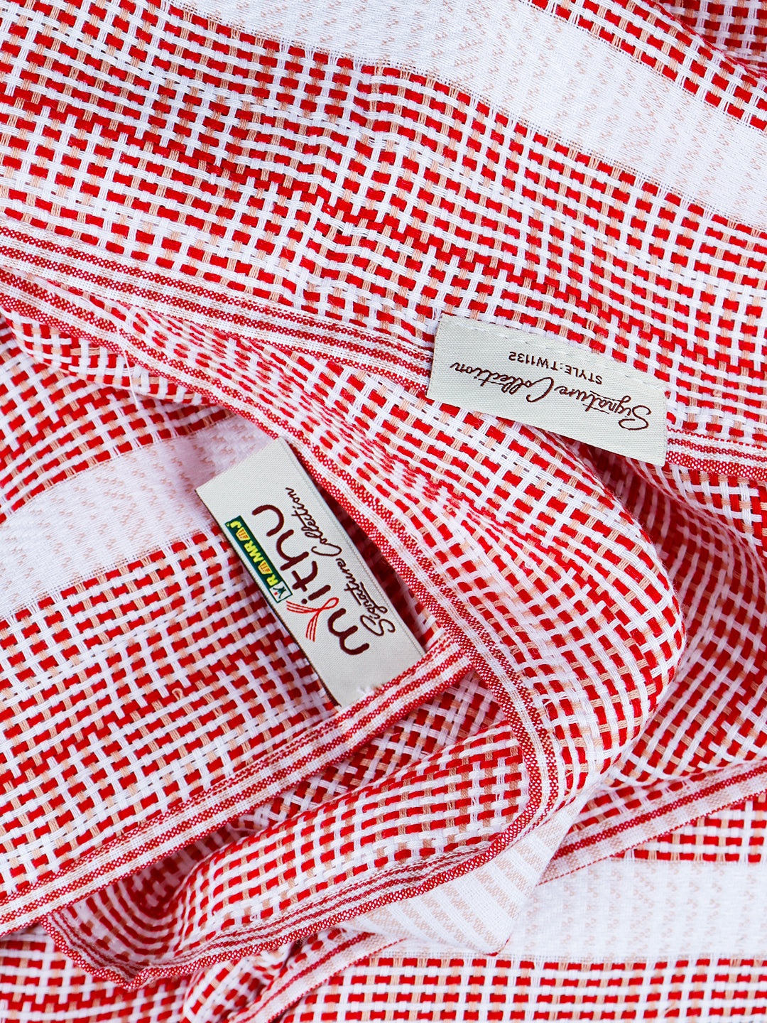100% Cotton Self Designed Family Bath Towel Signature 1132 (Pack of 5)