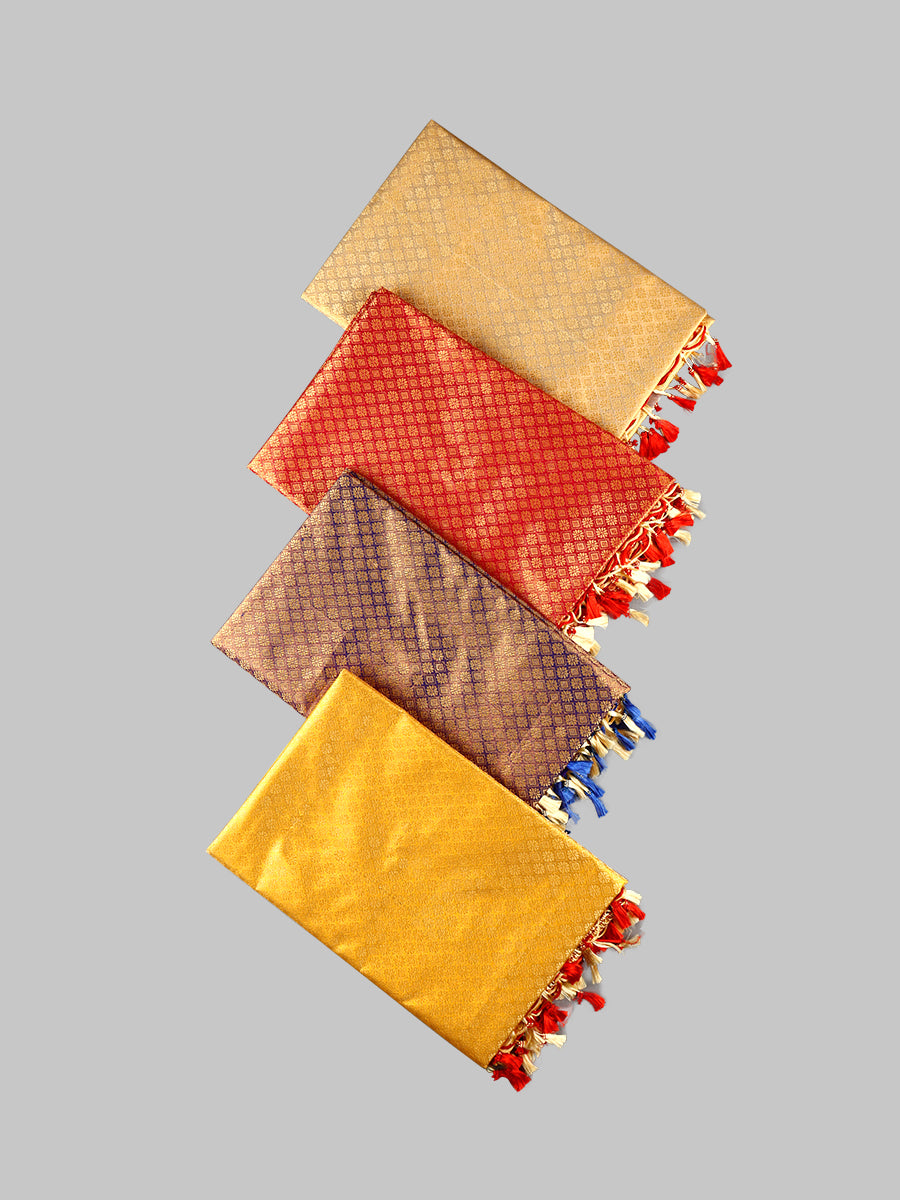 Ponnadai/Jari Shawl 508-Mix view