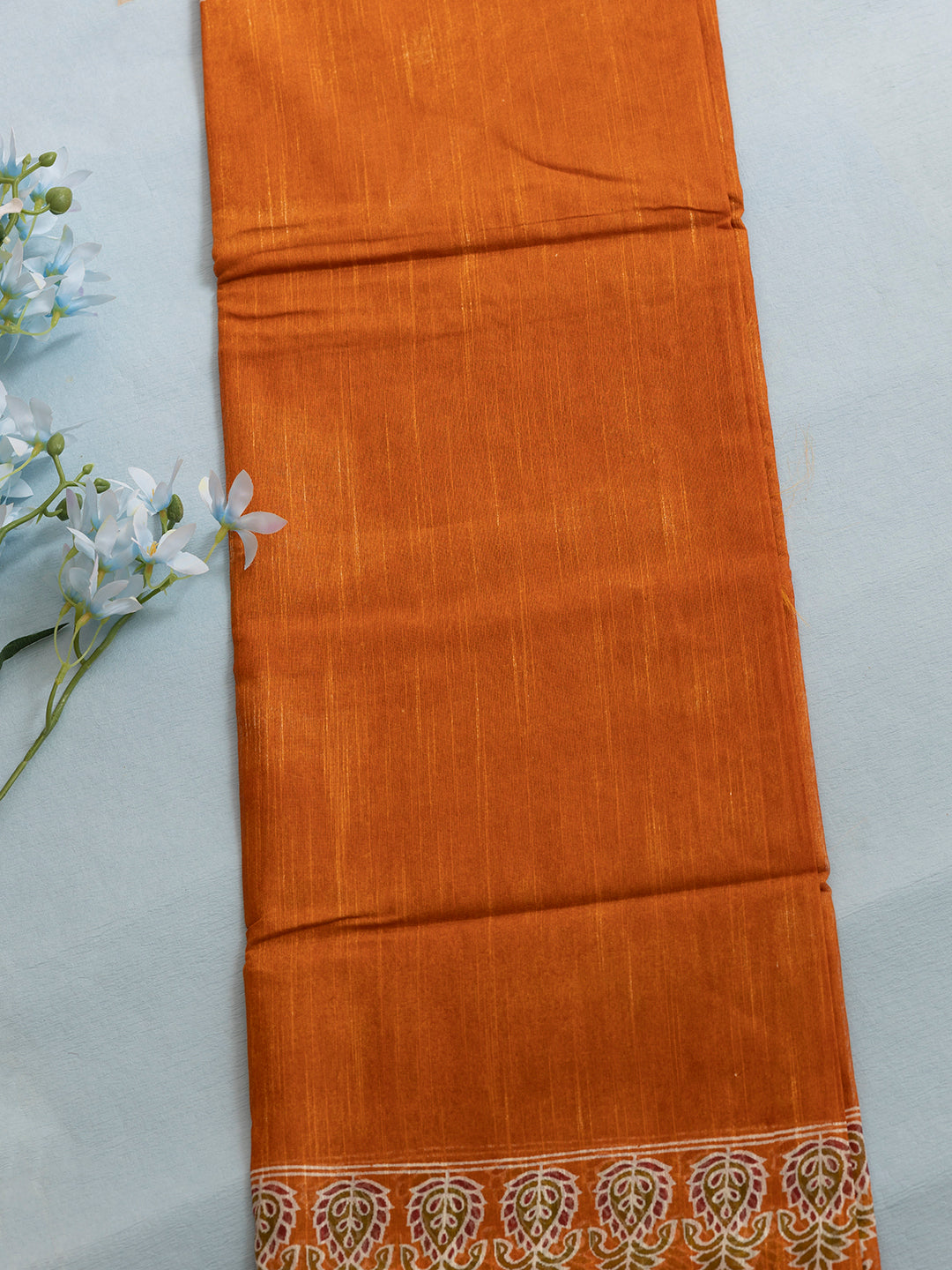 Women Orange Semi Tussar Sarees SCS161