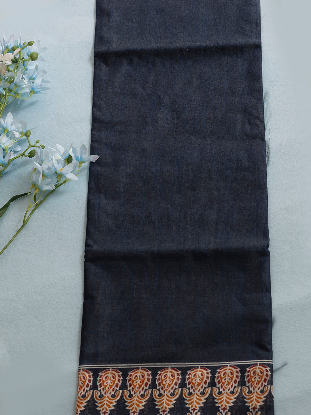 Women Blue Semi Tussar Sarees SCS160