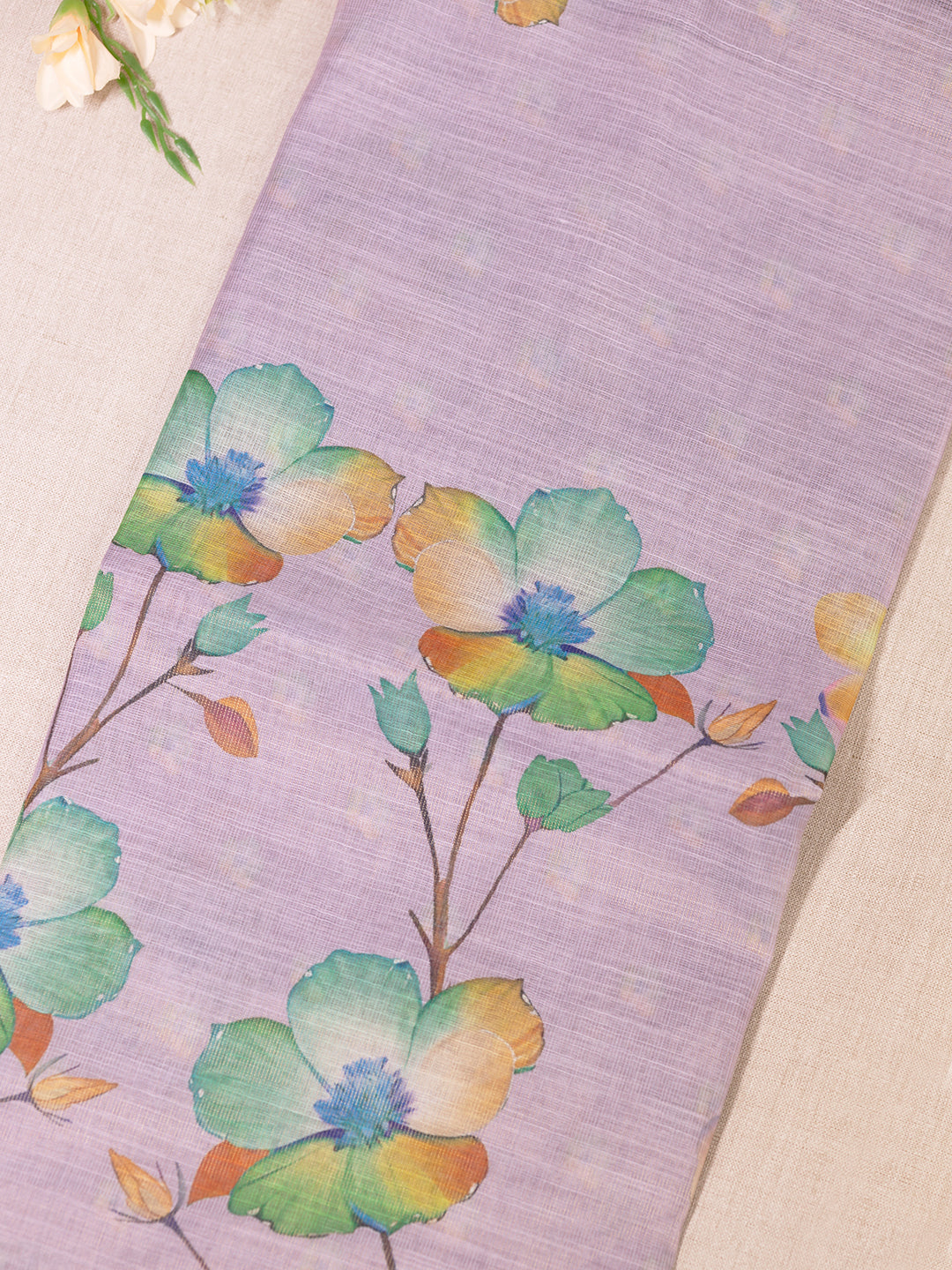 Women Purple Tissue Printed Saree TS28