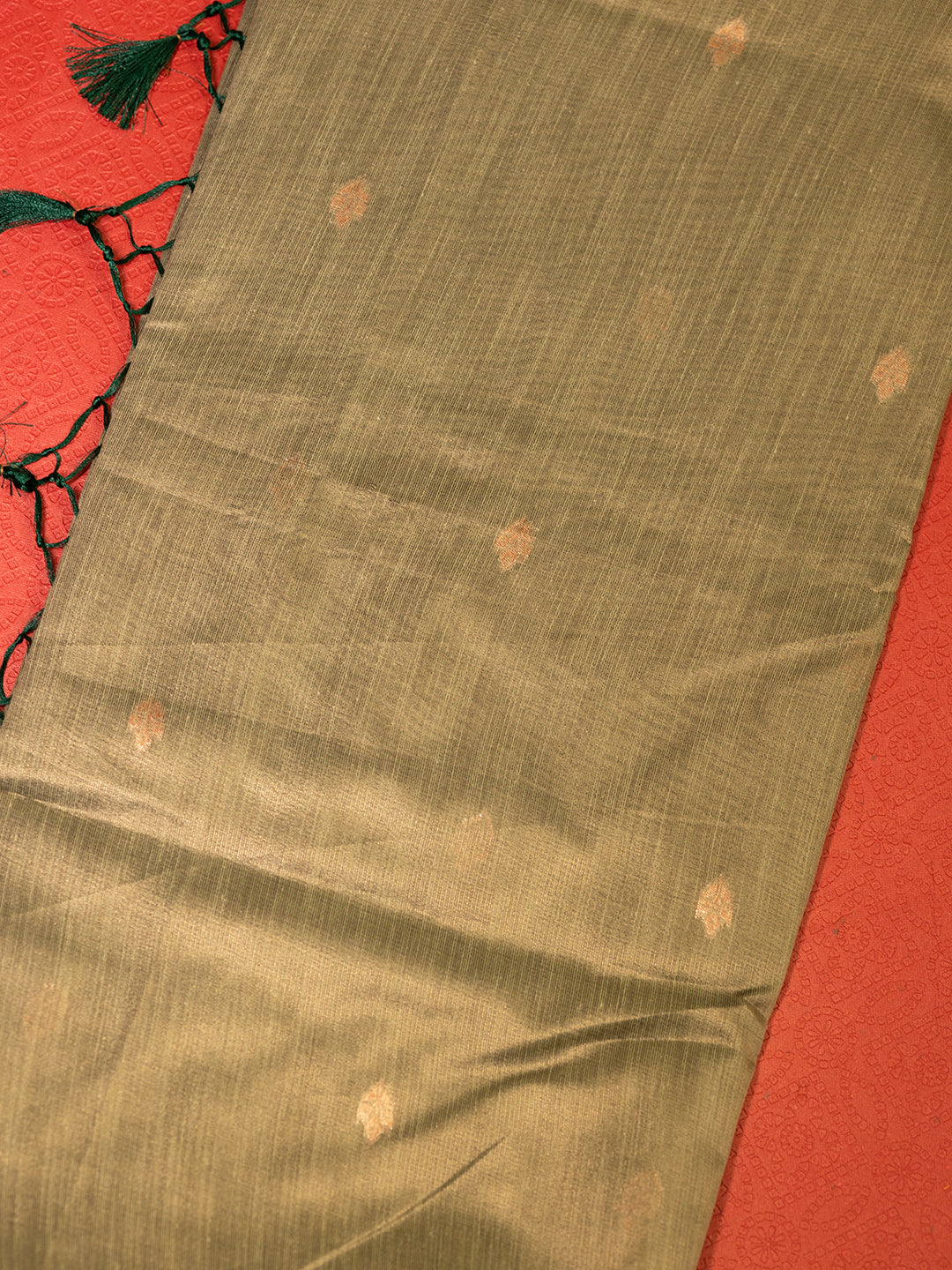 Women Green Tissue Saree TS20