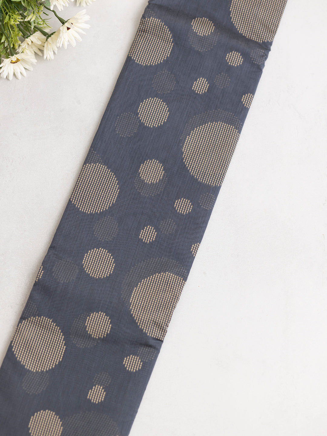 Women Grey Kora Cotton Saree PCS155