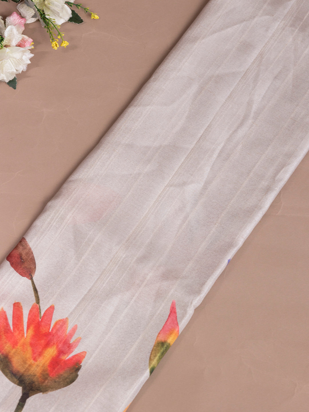 Women Semi Raw Silk Saree Grey SRS96