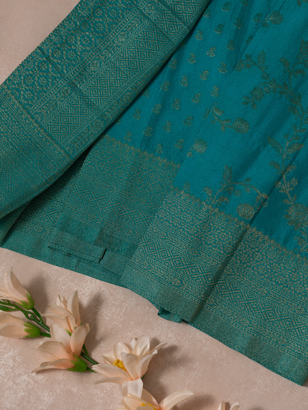 Women Blue Art Silk Printed Saree ASS29