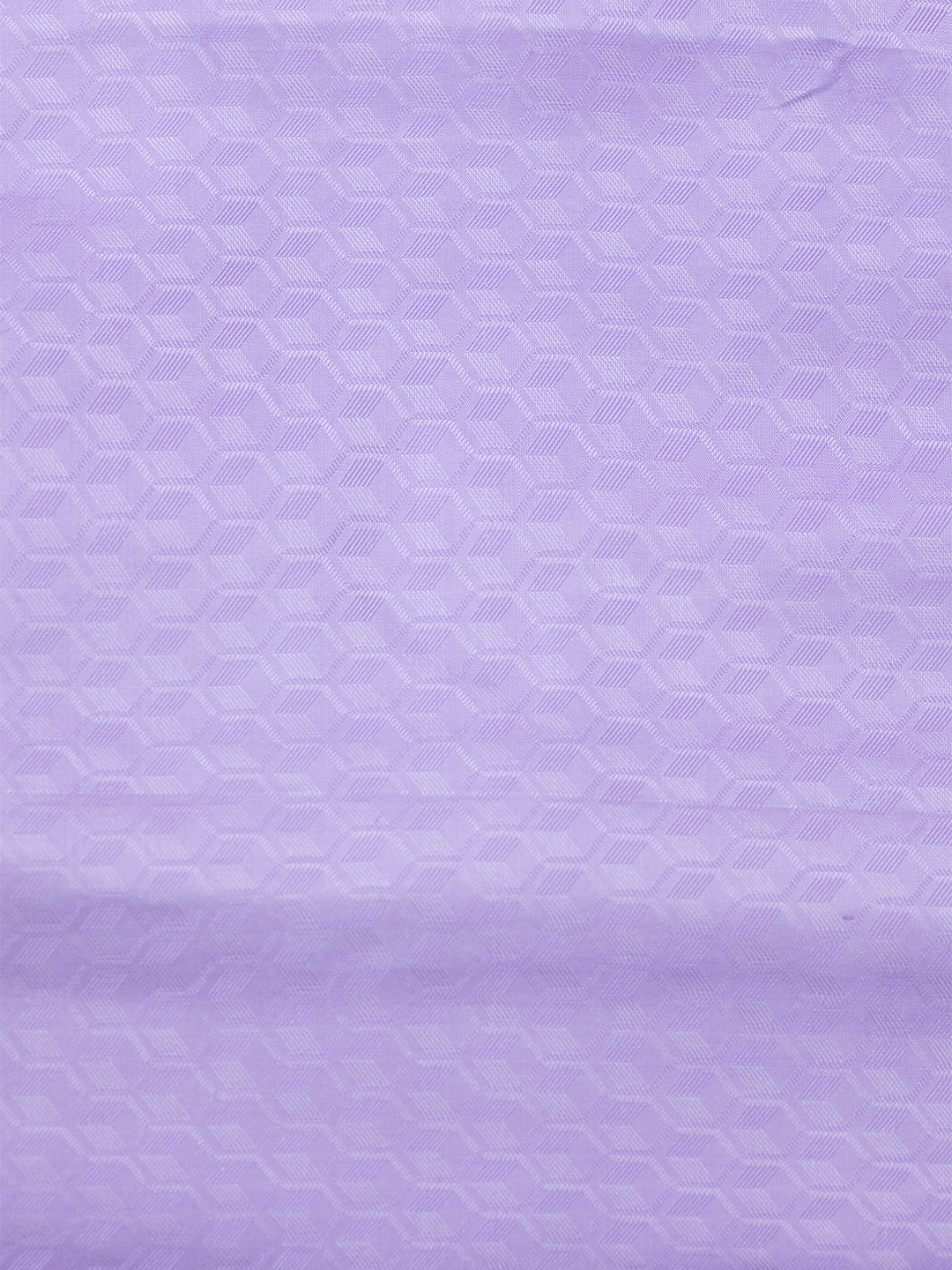 Men Pure Silk Lavender Dhoti Shirting & Towel Set with 2" inch Silver Jari Border RJ07