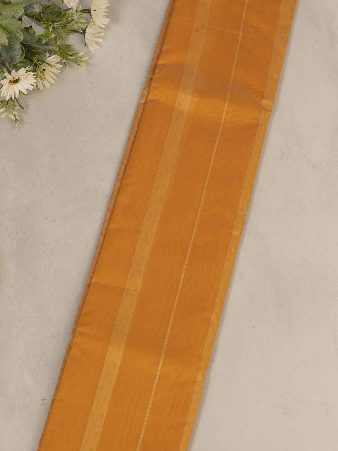 Women Orange Kora Cotton Saree PCS166