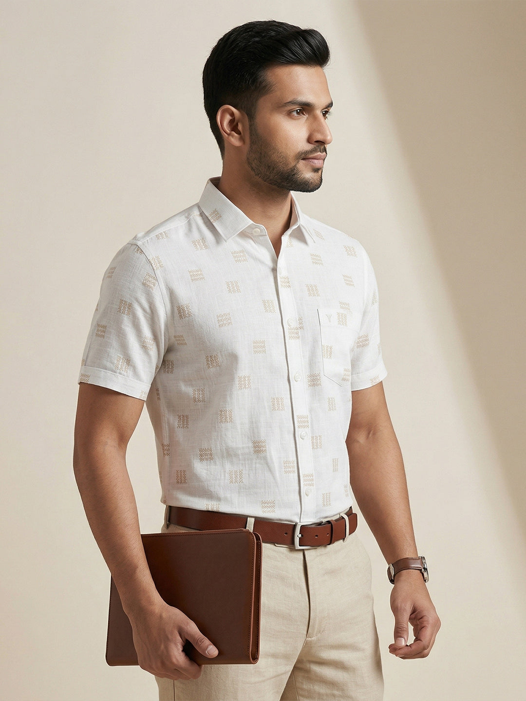 Men Cotton Rich Printed Shirt T66 APT11