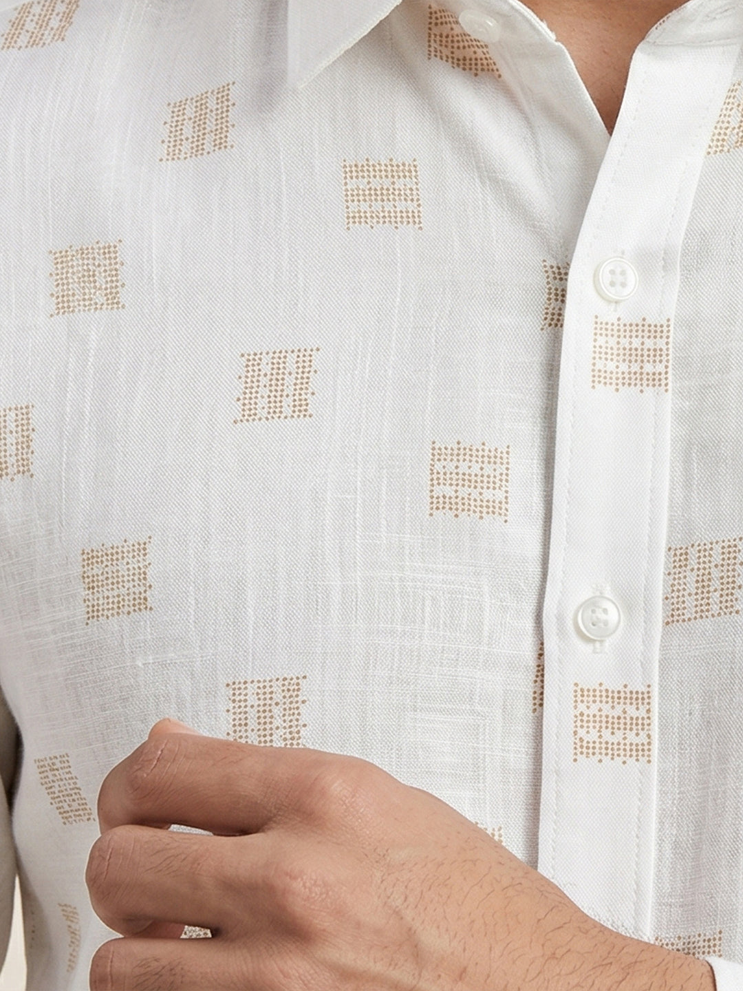 Men Cotton Rich Printed Shirt T66 APT11